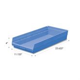 4"H Shelf Bin 11.125"W x 23.625"D