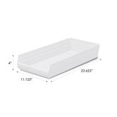 4"H Shelf Bin 11.125"W x 23.625"D