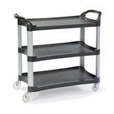 Dual Handle Utility Cart Charcoal - 20"W x 42"L x 37.5"H