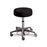 Hands Free Height Adjustable Stool 23"Dia Base Without Back - Stitched Upholstery - 16"W x 16"D x 19"-24"H