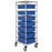 Complete Carts 7-Container Bin Cart - Frame: 21"W x 24"D x 69"H - Boxes: 17.5"W x 22.5"D x 6"H