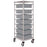 Complete Carts 7-Container Bin Cart - Frame: 21"W x 24"D x 69"H - Boxes: 17.5"W x 22.5"D x 6"H