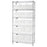 18"D Shelf and Bin Unit 36"W x 74"H Includes 15 Bins - 18"L x 11"W x 10"H