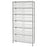 12"D Shelf and Bin Unit 36"W x 74"H Includes 24 Bins - 10.875L x 16.5"W x 5"H