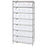 14"D Shelf and Bin Unit 36"W x 74"H Includes 28 Bins - 14.75"L x 8.25"W x 7"H