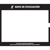 Evacuation Map Holder Holds 11" x 17" Insert - Spanish