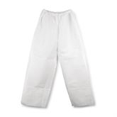 Disposable Elastic Scrub Pants - White Medium