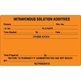 Medication Added INTRAVENOUS SOLUTION ADDITIVES /REFRIGERATE - Black type on orange label