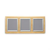 Silver Frame Triple Frame Messaging Board - 35"W x 16"H