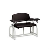 Lab X Bariatric Extra Wide Bariatric Chair - Standard Vinyl Without Side Cabinet - 46"W x 29"D x 36"H