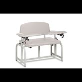 Lab X Bariatric Extra Wide Bariatric Chair - Standard Vinyl Without Side Cabinet - 46"W x 29"D x 36"H