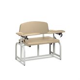 Lab X Bariatric Extra Wide Bariatric Chair - Standard Vinyl Without Side Cabinet - 46"W x 29"D x 36"H