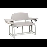 Lab X Bariatric Extra Wide Bariatric Chair - Standard Vinyl With Side Cabinet - 53"W x 29"D x 36"H