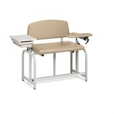 Lab X Bariatric Tall Extra Wide Bariatric Chair - Standard Vinyl With Side Cabinet - 53"W x 29"D x 43"H