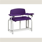 Lab X Bariatric Tall Extra Wide Bariatric Chair - CAL 133 Fire Code Vinyl Without Side Cabinet - 46"W x 29"D x 43"H