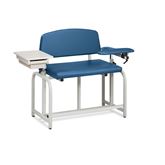 Lab X Bariatric Tall Extra Wide Bariatric Chair - CAL 133 Fire Code Vinyl With Side Cabinet - 53"W x 29"D x 43"H