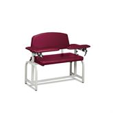 Lab X Extra Wide Chair - CAL 133 Fire Code Vinyl Without Side Cabinet - 46"W x 26"D x 36"H