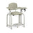 Lab X Extra-Tall Draw Chair - CAL 133 Fire Code Vinyl - 26" Seat Height Without Side Drawer - 31"W x 27"D x 42"H