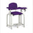 Lab X Extra-Tall Draw Chair - CAL 133 Fire Code Vinyl - 26" Seat Height Without Side Drawer - 31"W x 27"D x 42"H