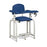 Lab X Extra-Tall Draw Chair - CAL 133 Fire Code Vinyl - 26" Seat Height Without Side Drawer - 31"W x 27"D x 42"H