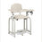 Lab X Extra-Tall Draw Chair - CAL 133 Fire Code Vinyl - 26" Seat Height Without Side Drawer - 31"W x 27"D x 42"H