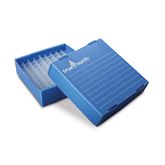 Corrugated Polypropylene Freezer Box Available in Blue, Natural, Purple or Red For 0.5mL Tubes - 81 place