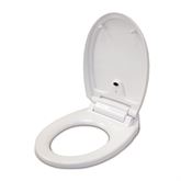 Sensor Toilet Seat White Round - 14.5"W x 20.25"D x 5"H