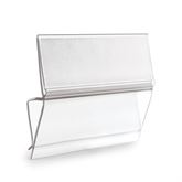 Clear Clip On Bin Label Holder For Label Size 3"W x 1"H