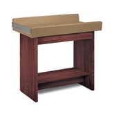 Infant Blood Draw Station with Shelf 43"W x 25"L x 39.5"H Dark Cherry