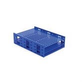 Monster Rack 13mm-16mm - Holds 120 tubes - 10.25"W x 13.25"L x 3.5"H - Blue