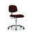 Mid Height Cleanroom Chair 24"W x 18"D x 45.5"H - Chrome Base With Casters