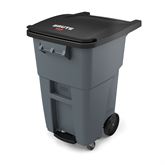 Brute Step-on Waste Rollout with Casters 50gal