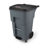 Brute Step-on Waste Rollout with Casters 65gal