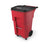 Brute Medical Locking Waste Rollout with Casters 65gal - Red