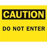 Safety Sign Inserts 9"W x 12.37"H Do Not Enter