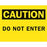 Safety Sign Inserts 9"W x 12.37"H Do Not Enter