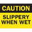 Safety Sign Inserts 9"W x 12.37"H Slippery When Wet