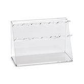 6-Place Pipettor Holder - Acrylic 11.688"W x 8.125"D x 7.75"H