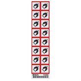 GHS Flammable Labels 1" - Paper