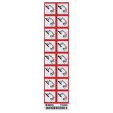 GHS Corrosive Labels 1" - Paper