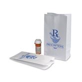 Paper Pharmacy Bags 10"W x 5"D x 13.5"H