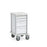 Mini Procedure Cart 4 Drawer - 17.75"W x 21"D x 33"H - White