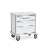 Procedure Cart 4 Drawer - 29.5"W x 21"D x 33"H - White