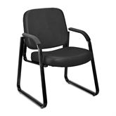 Antimicrobial Reception Chair 21.75"W x 26.5"D x 32.5"H With Arms