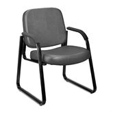 Antimicrobial Reception Chair 21.75"W x 26.5"D x 32.5"H With Arms