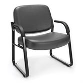 Big and Tall Antimicrobial Reception Chair 27.5"W x 28.75"D x 35"H With Arms