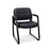 Leather Executive Side Chair with Padded Arms Sled Base