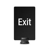 Signage for Lightweight Stanchion 7"W x 11"H Exit