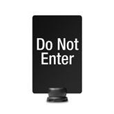 Signage for Lightweight Stanchion 7"W x 11"H Do Not Enter