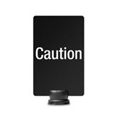 Signage for Lightweight Stanchion 7"W x 11"H Caution